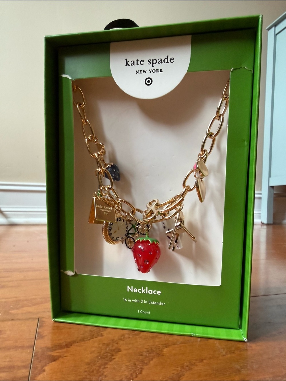 kate spade x target Gold Charm Necklace - Picture 4 of 6